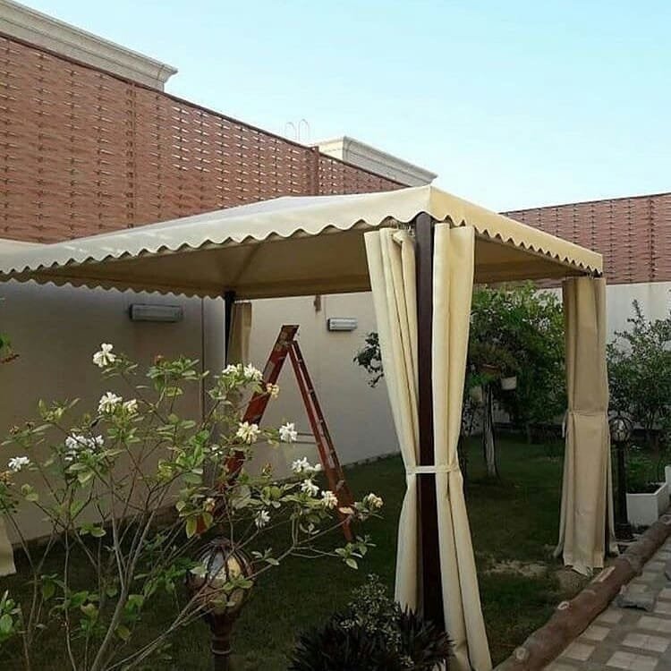 برجولات خميس مشيط 2026 | تصاميم خشبية وحديدية حديثة للحدائق والبلكونات